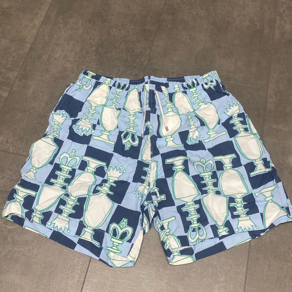 BNWT Authentic Hermes Swimsuit - Echiquier short